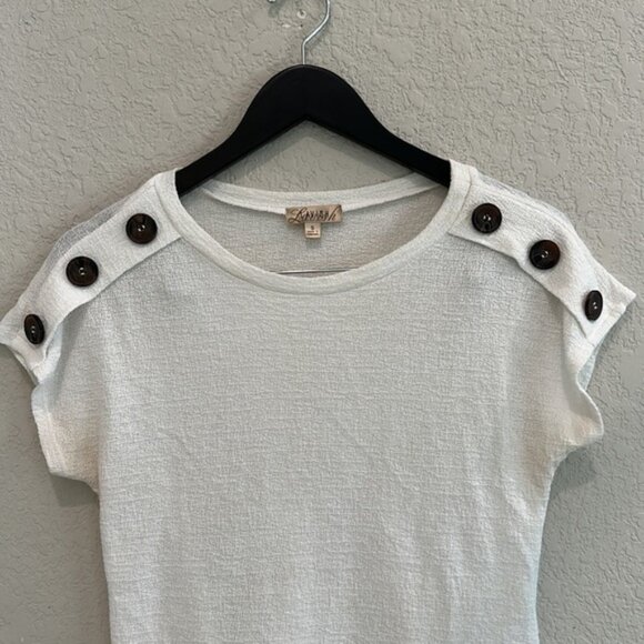 Lavish Botique knit white top in Small - Picture 4 of 9